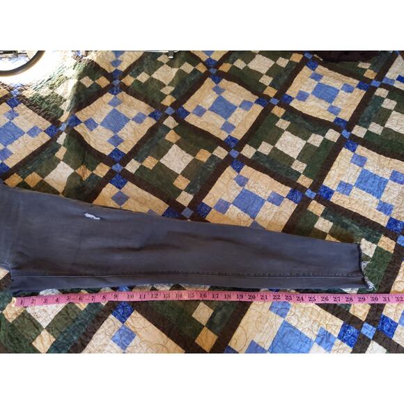 SPANX Women's M/M Tall Gray Pull-On Jeggings Raw Hem Stretch Skinny - Picture 8 of 9